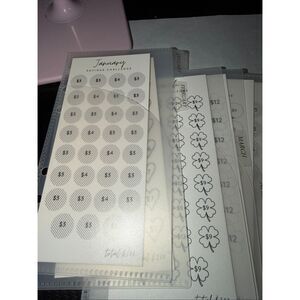 Monthly  challenge trackers Christina loves planning